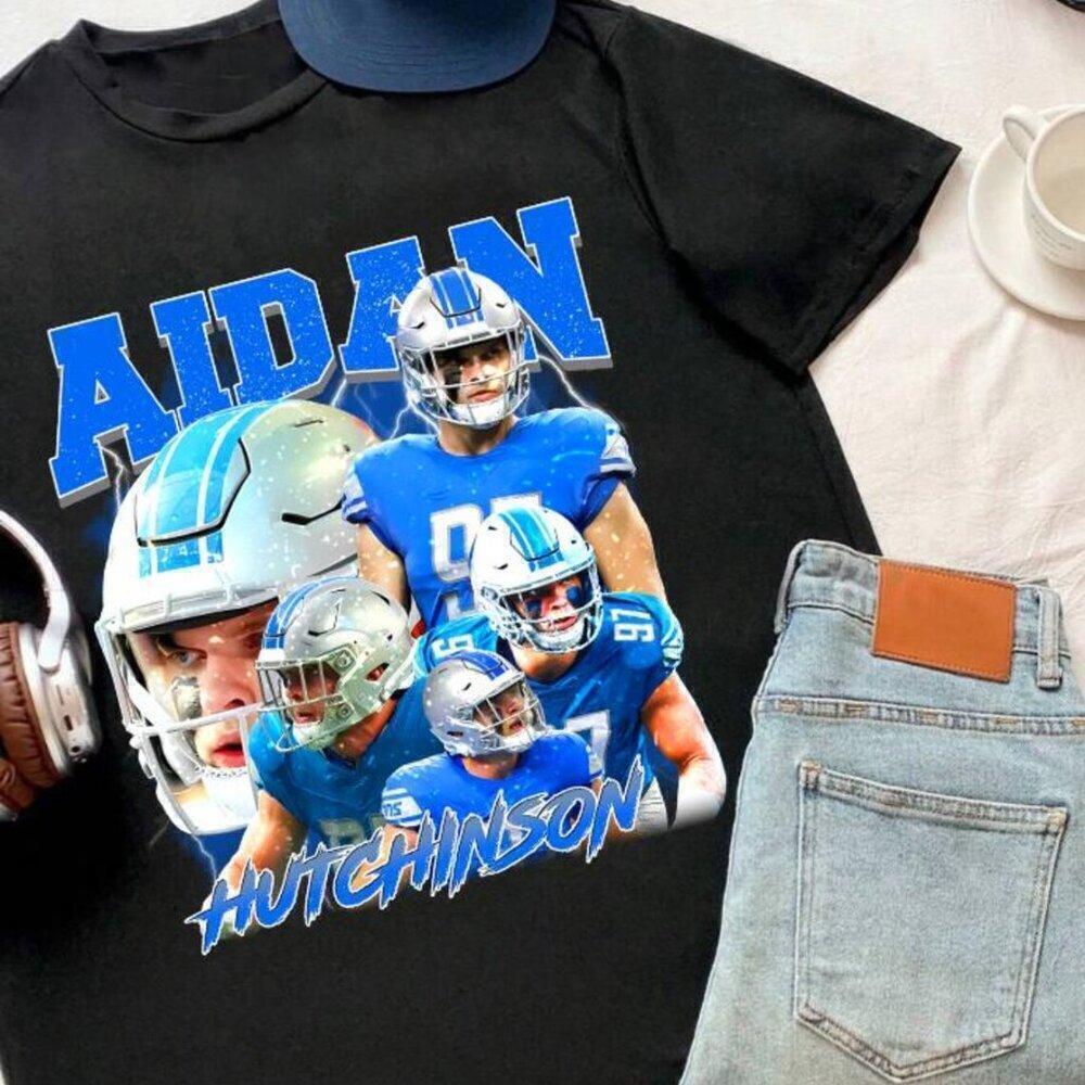 90S Graphic Style Aidan Hutchinson, Aidan Hutchinson Shirt,